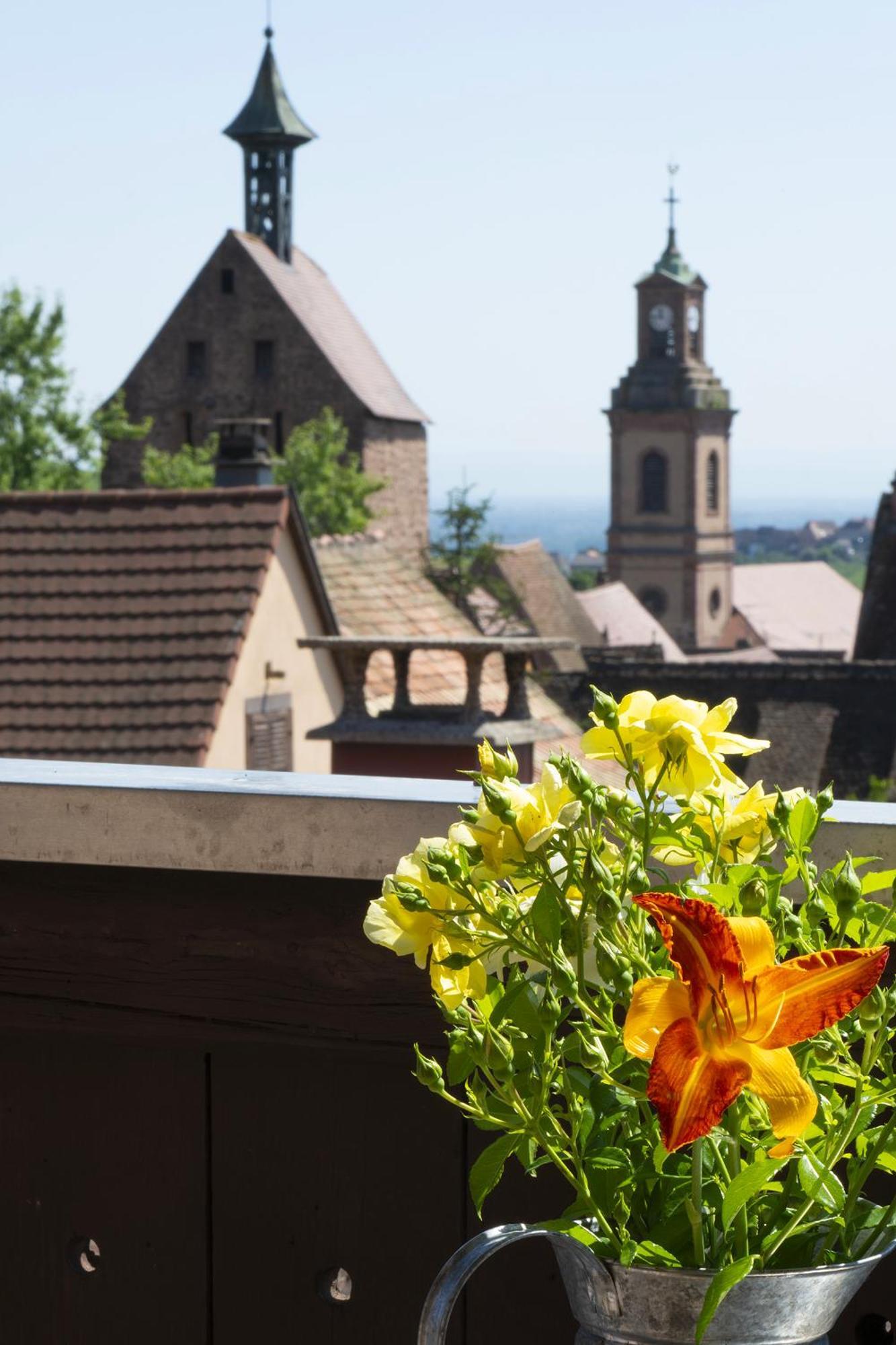 Riesling - Vue Imprenable Sur Le Vignoble - Renove Recemment - Parking Gratuit Appartement Riquewihr Buitenkant foto